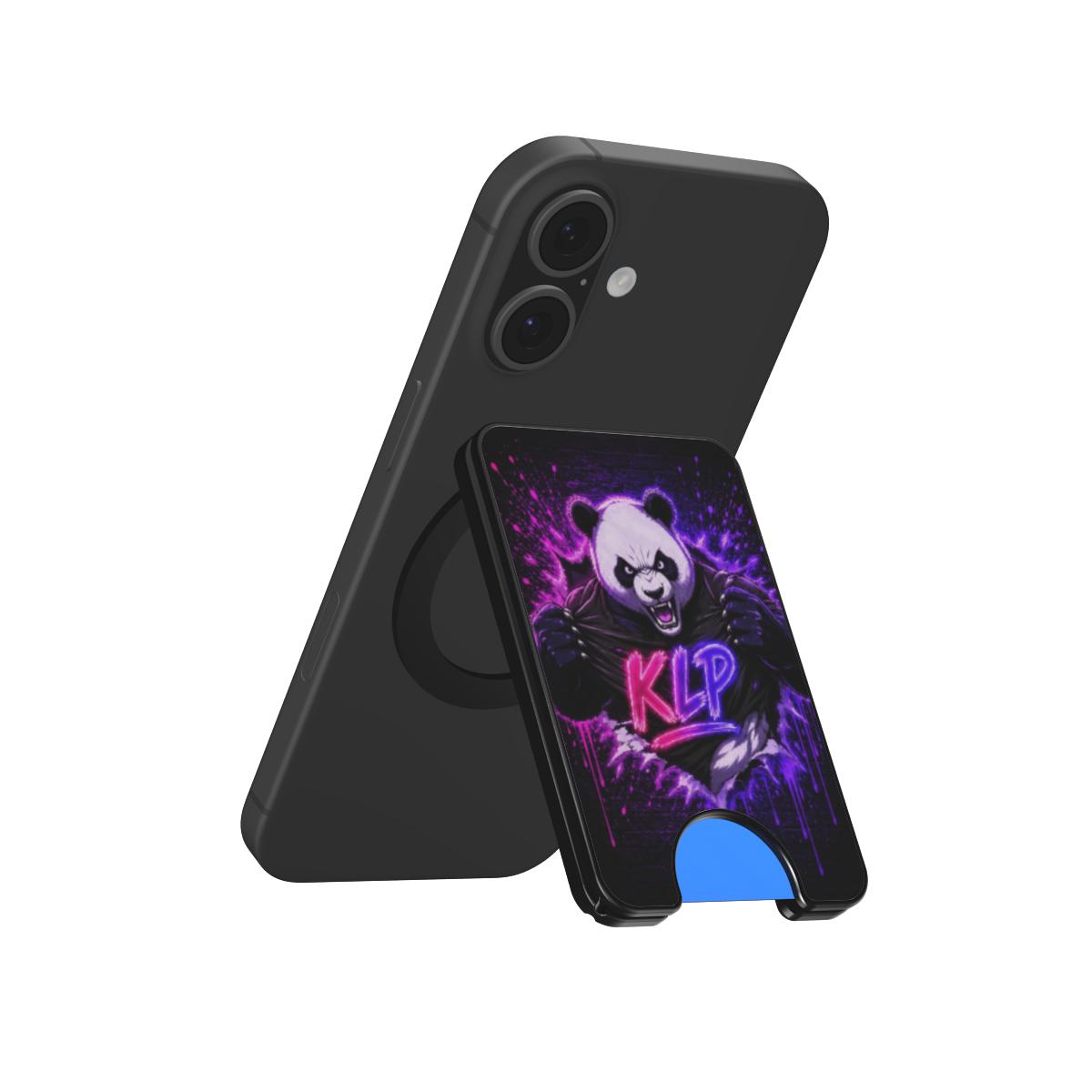 Portefeuille Magnétique KLP Panda Neon Violet – MagSafe